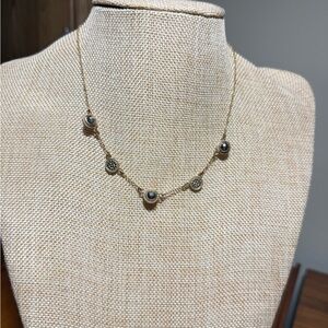 Elegant Anna Beck Gold Over Sterling Silver Station Necklace